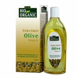 Indus Valley Bio Organic Extra Virgin Olive Massage Oil - Helps