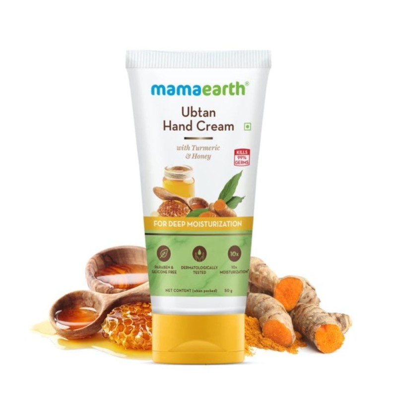 Mamaearth Ubtan Hand Cream with Turmeric & Honey, for Deep