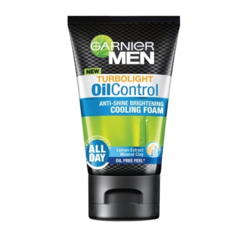 Men Turbolight Oil Control Anti-Shine Brightening Cooling Foam