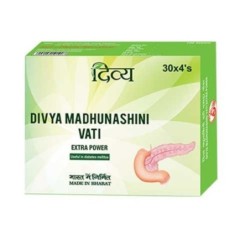 Patanjali Divya Madhunashini Vati Extra Power Tablets, (30*4'S, Pack
