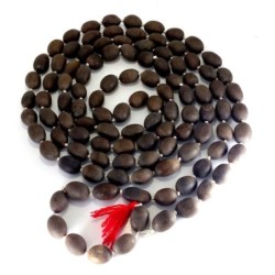 Satvik Lotus Seeds Mala (Kamal Gatta), 108 Beads for Prayer, Rosary