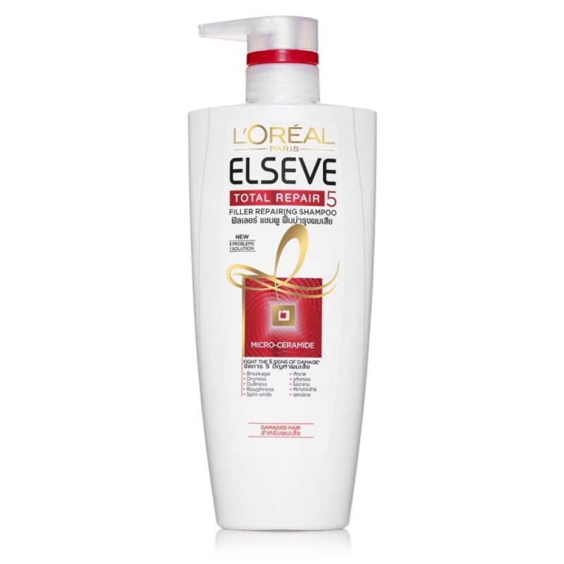 Elseve Total Repair 5 Filler Repairing Shampoo, for Damaged Hair