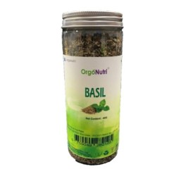 Orgonutri Dried Basil Leaves, (Dry Tulsi Leaves), Seasoning Herb 40g