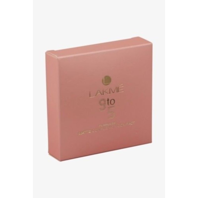 Lakme 9 to 5 Flawless Matte Complexion Compact, (Apricot Matte) 8g
