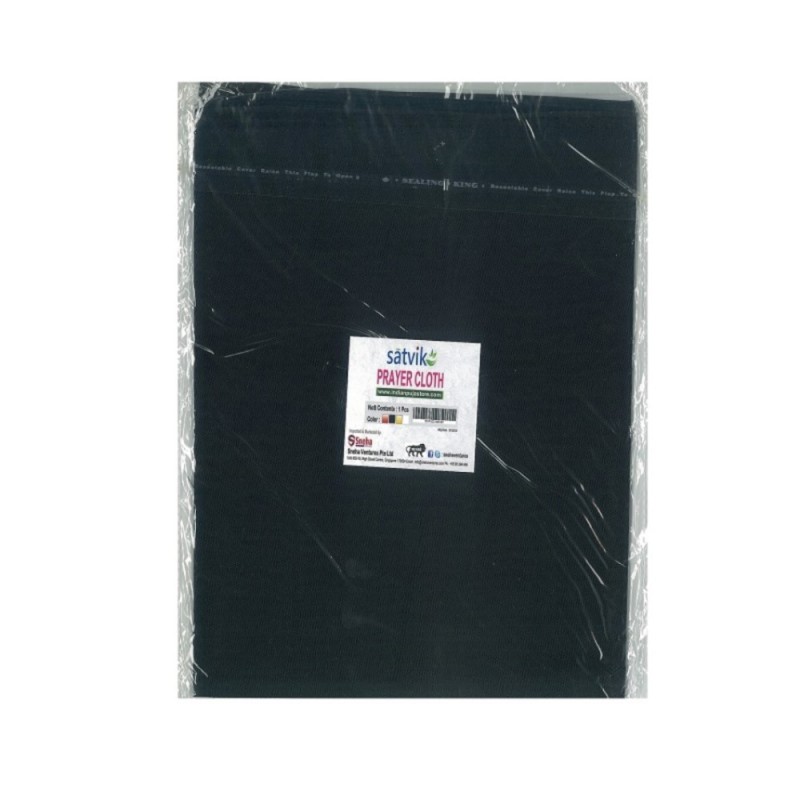 Satvik Prayer/puja Cloth (Black Color), 0.8 Meter