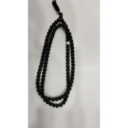 Satvik Shaligram Stone Mala, 108 Beads for Prayer, Rosary Japmala