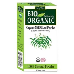 Indus Valley Bio Organic Combo Pack of Tulsi Leaf Powder & Neem Leaf