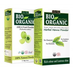 Indus Valley Bio Organic Combo Pack of Amla Fruit Powder & Herbal