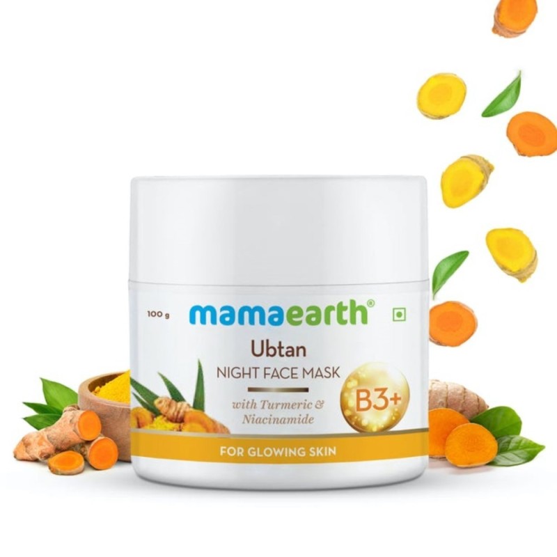 Mamaearth Ubtan Night Face Mask with Turmeric & Niacinamide