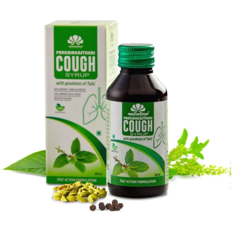 Pankajakasthuri Sugar Free Cough Syrup with Goodness of Tulsi
