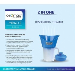 Ozomax Miracle 2 in 1 Respiratory Steamer (Produces Steam Within