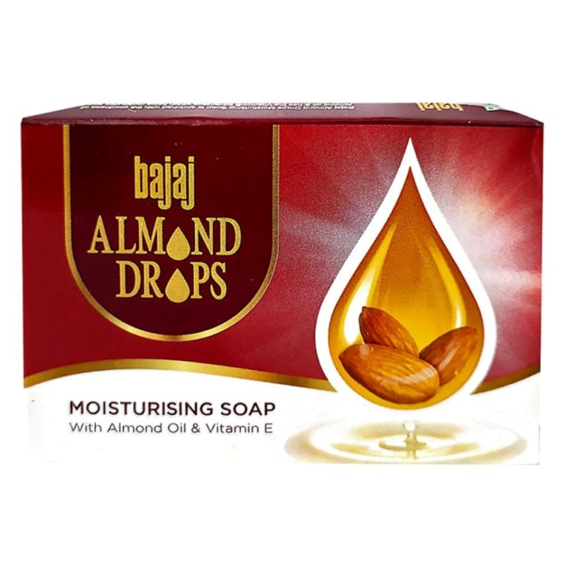 Bajaj Almond Drops Moisturising Soap with Almond Oil & Vitamin E 125g