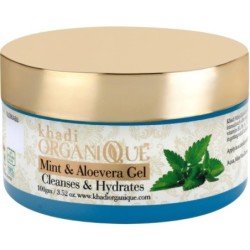 Khadi Organique Mint & Aloevera Gel - Cleanses & Hydrates 100g