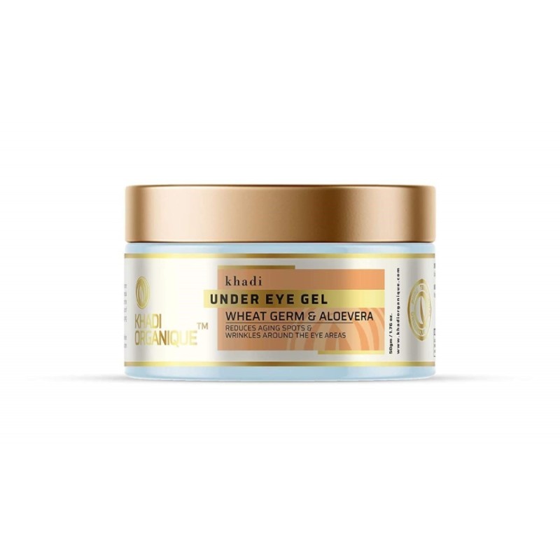 Khadi Organique Wheat Germ & Aloevera Under Eye Gel - Reduces Aging