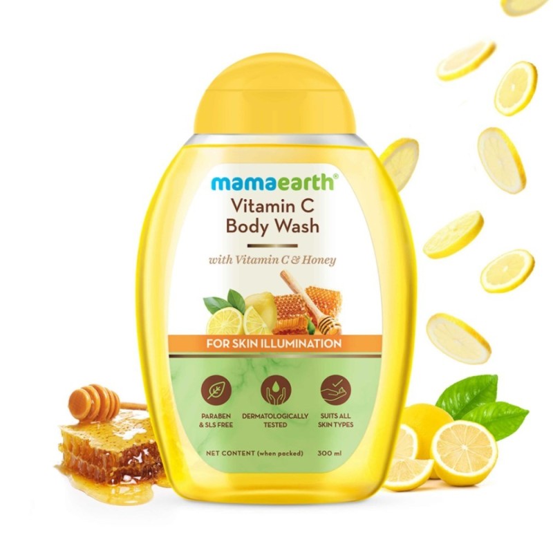 Mamaearth Vitamin C Body Wash with Vitamin C & Honey, for Skin