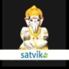 Satvik Eco Painted White Eco Friendly Clay Ganesh Idols- (026), Made