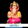 Satvik Eco Friendly Shadu Clay Ganesha Idol- (044), Made of Clay