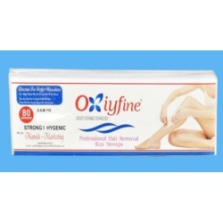 Oxiyfine Professional Hair Removal Wax Strips (White), 80 Strips