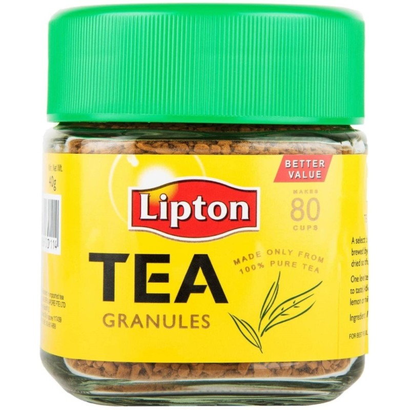 Lipton Tea Granules - Made Only from 100% Pure Tea 40g