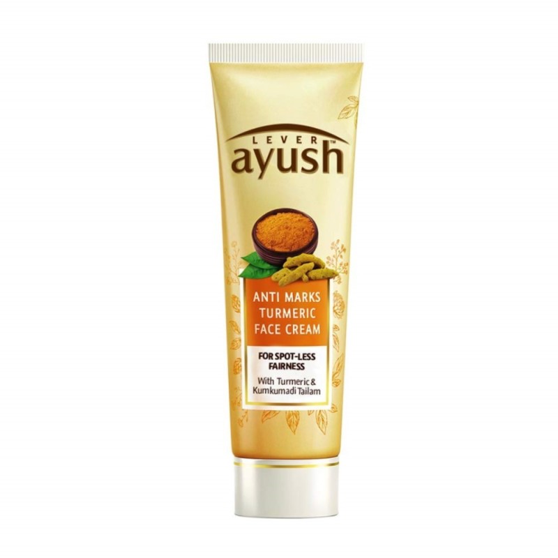 Lever Ayush Anti-Marks Turmeric Face Cream, for Spot-Less Fairness