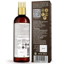 Wow Skin Science Moroccan Argan Hair Oil with Comb Applicator, Pure