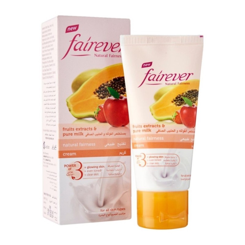 Fairever Natural Fairness Cream - with Fruits Extracts and Pure Milk