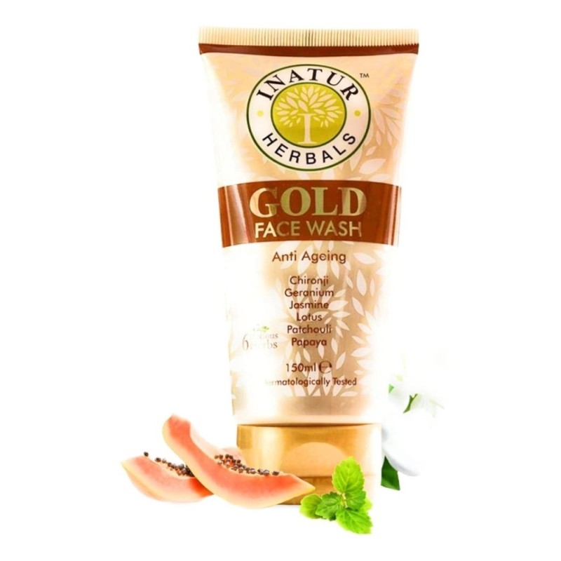 Inatur Herbals Gold Anti Ageing Face Wash 150ml