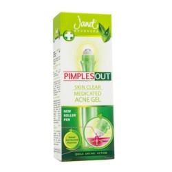 Janet Ayurveda Pimples Out Skin Clear Medicated Acne Gel - New Roller