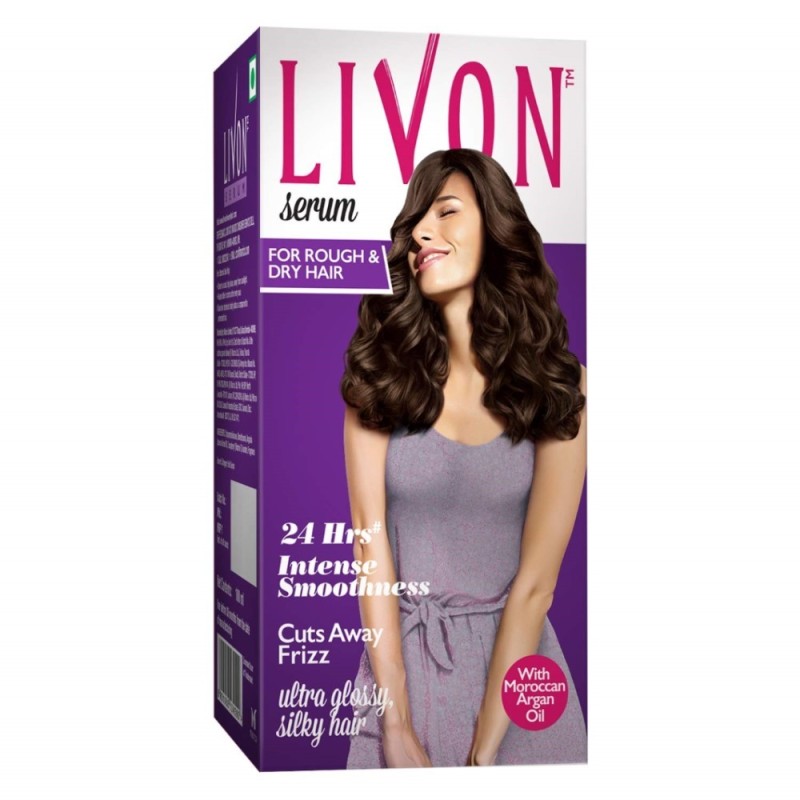 Livon Serum for Rough &Amp; Dry Hair - with Moroccan Argan Oil, 24Hrs