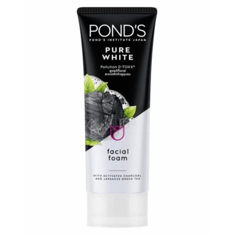 Pond's Pure Bright Facial Foam, Pollution D-Toxx, with Activated