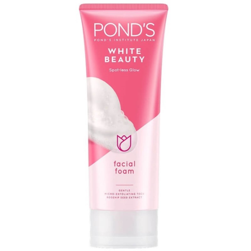 Pond's White Beauty Facial Foam, Spot-Less Glow, Micro-Exfoliating