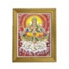 Satvik God Surya Dev, Sun God Designer Wooden Golden Photo Frame