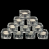 Satvik Tealight Candle Holder, Clear Glass Holder for Home Decor