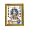 Satvik Lord Shiva Designer Wooden Golden Photo Frame (2) for Pooja
