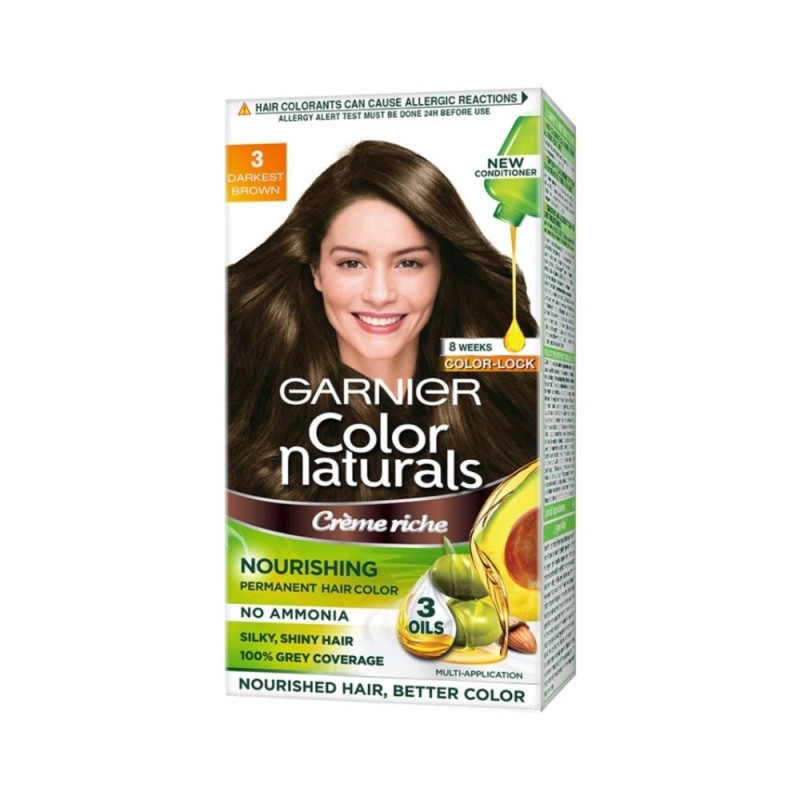 Color Naturals Creme Rich Nourishing Permanent Hair Color (3- Darkest