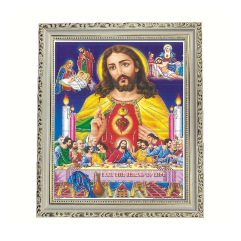 Satvik Lord Jesus Christ (3) Designer Wooden Photo Frame, Religious