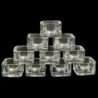 Satvik Tealight Candle Holder, Clear Glass Holder for Home Decor