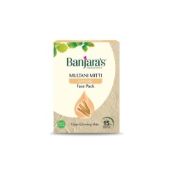 Banjara's Multani Mitti Sandal Face Pack - for Clear Glowing Skin 100g