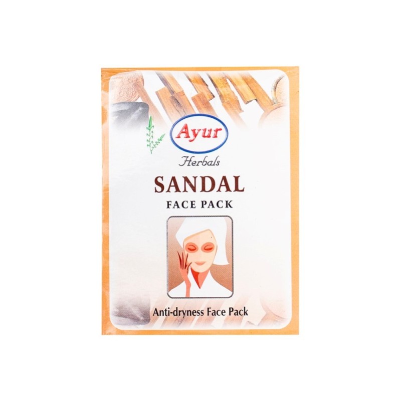 Ayur Herbals Sandal Face Pack, for Dry & Dull Skin 100g