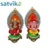 Pair of Goddess Lakshmi and Lord Ganesh Murti for Diwali Pooja
