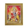 Satvik Goddess Durga Ma Sherawali, Ma Ambe Designer Wooden Golden