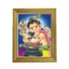Satvik Bal Ganesha, Lord Ganesha with Shiva Linga Designer Wooden