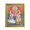Satvik Goddess Saraswati, Designer Wooden Golden Photo Frame