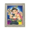 Satvik Bal Ganesha, Lord Ganesha with Shiva Linga Designer Wooden