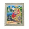 Satvik Lord Shani Dev Surya Putra Designer Wooden White Photo Frame