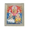 Satvik Goddess Saraswati, Designer Wooden White Photo Frame