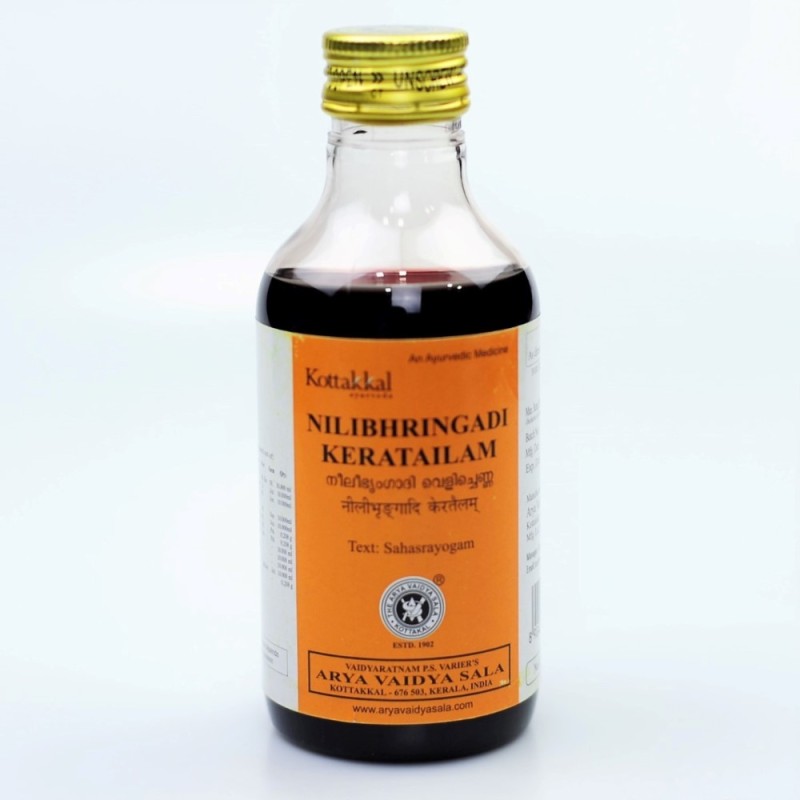 Kottakkal Ayurveda, Nilibhringadi Kera Tailam (Coconut Oil Base) 200ml
