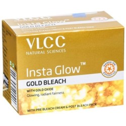 Vlcc Insta Glow Gold Bleach, for Glowing Radiant Fairness 30g