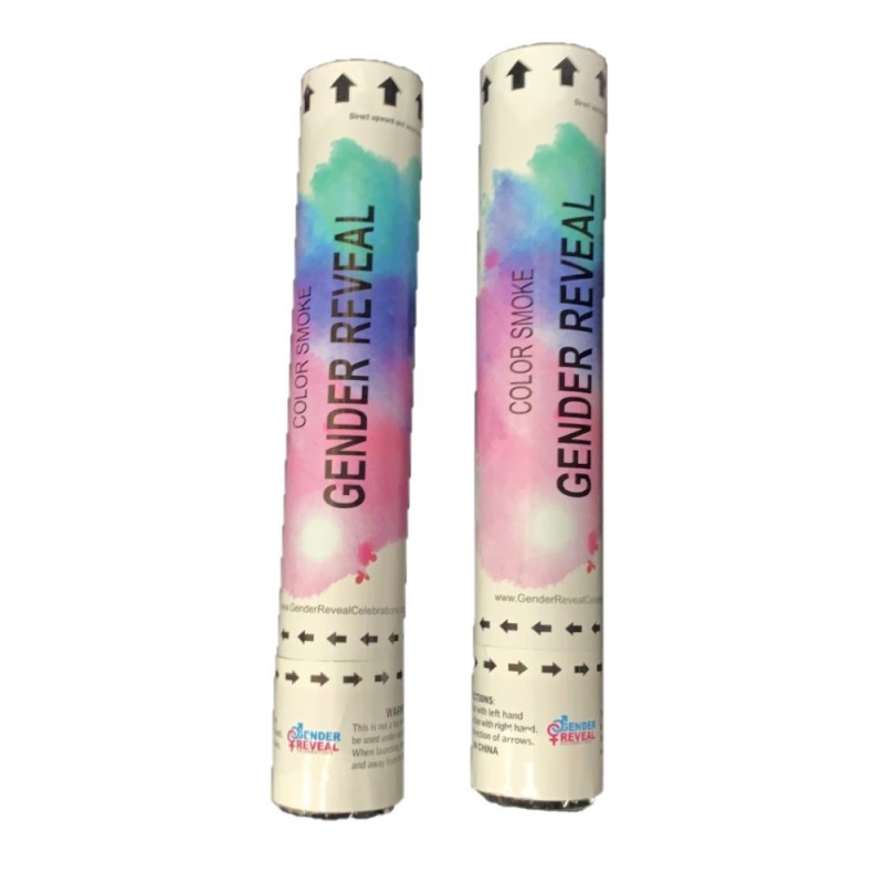 Kodayz Gender Reveal Party Poppers (Color Smoke Poppers), in Blue