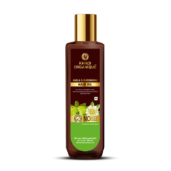 Khadi Organique Amla & Bhringraj Hair Oil - for Shiny & Healthier